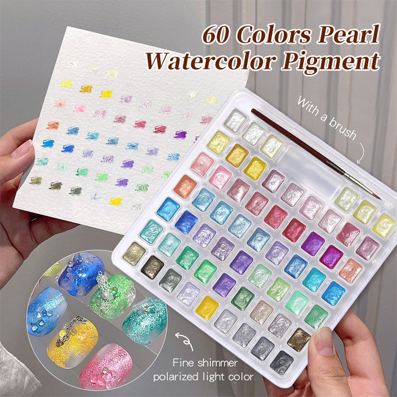 60 Colors Pearl Watercolor Pigment