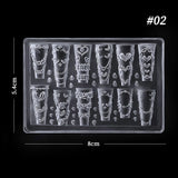 3D Silicone Nail Mold Bowknot #02 Tools & Accessories No Brand 