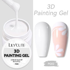 3D Painting Gel PG02 8ml Gel Nail Polish LILYCUTE 