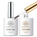 2pcs Set Base Gel Top Coat 15ml Gel Nail Polish BORN PRETTY 