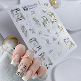 Leaf Line 3D Nail Sticker