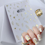 Leaf Line 3D Nail Sticker