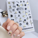 Leaf Line 3D Nail Sticker