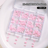12 Grids Bowknot Nail Decorations