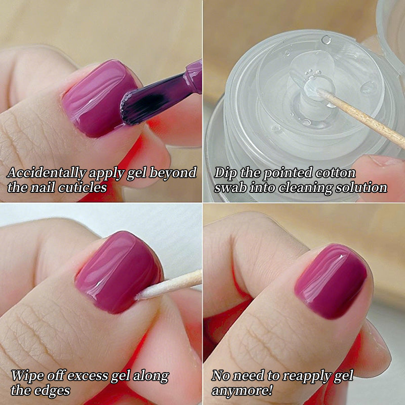 100pcs Pink Double-ended Pointed Cotton Swabs