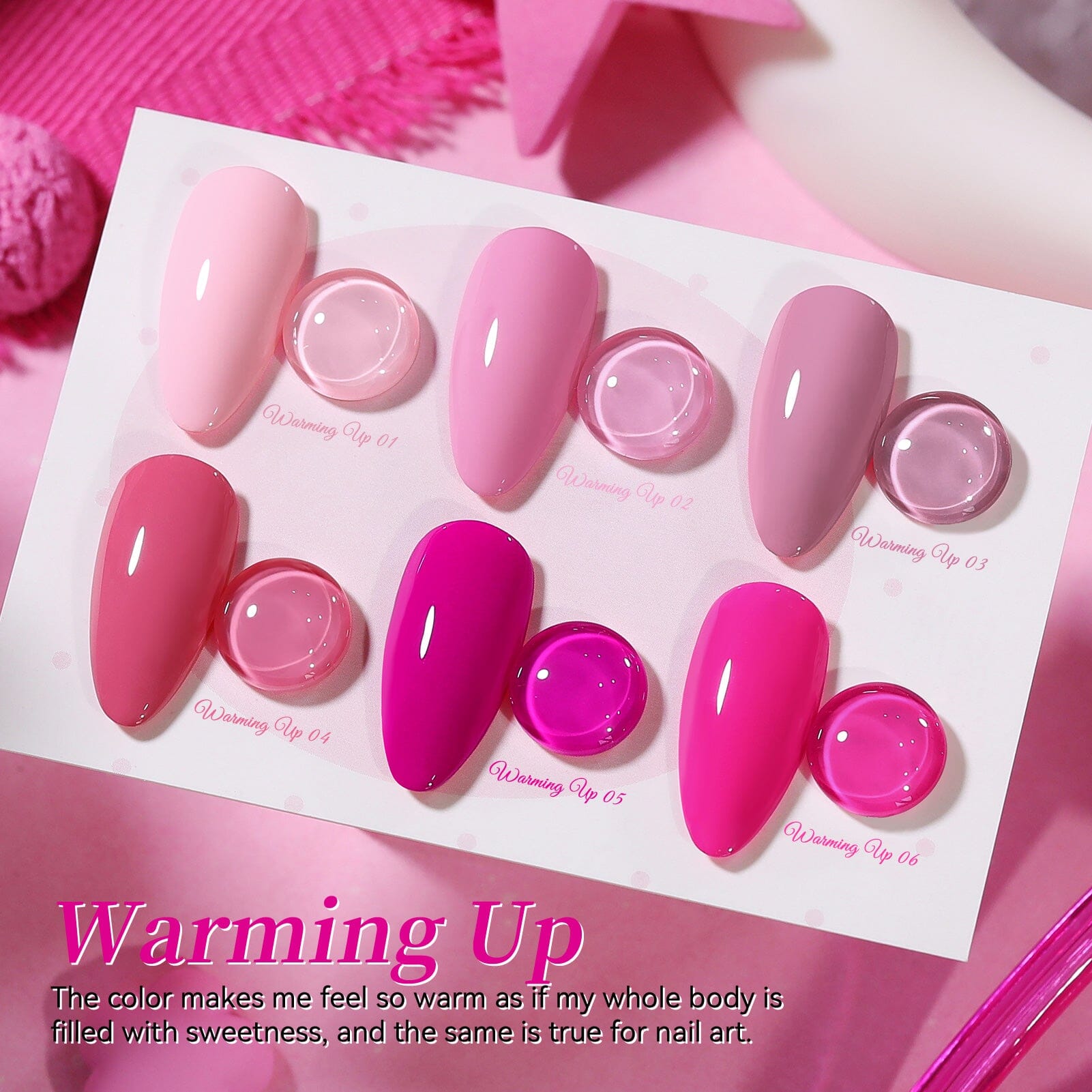 6 Colors Gel Set S46 Warming Up 7ml – BORN PRETTY