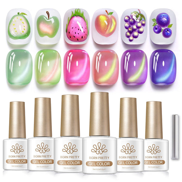 6 Colors Colored Cat Magnetic Gel M15 Fruit Basket 7ml – BORN PRETTY
