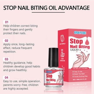 Stop Nail Biting Liquid 10ml Nail Care No Brand 