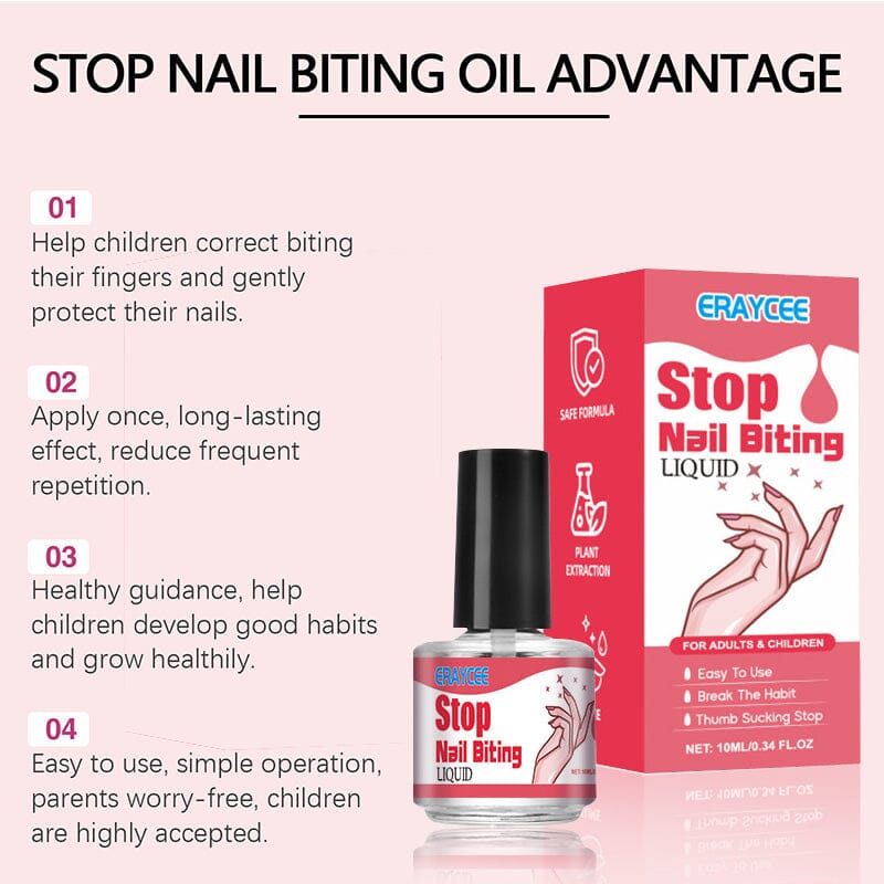 Stop Nail Biting Liquid 10ml Nail Care No Brand 