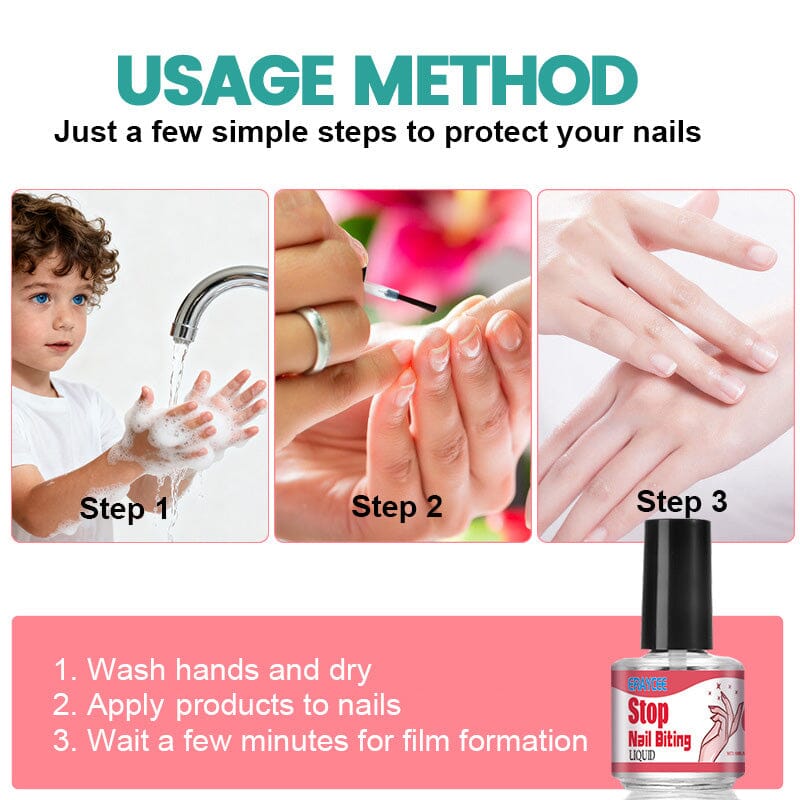 Stop Nail Biting Liquid 10ml Nail Care No Brand 