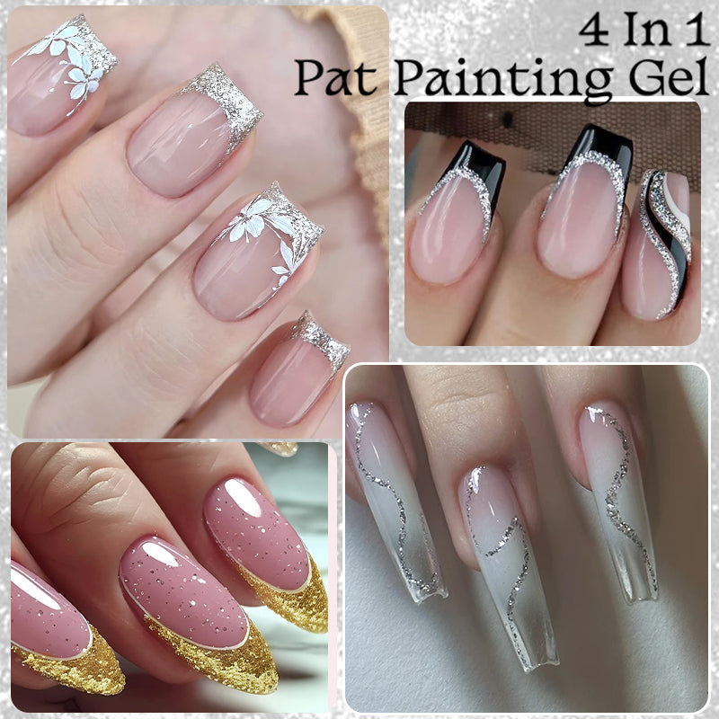 4 Colors 4 In 1 Pat Painting Gel Glimmer Rush