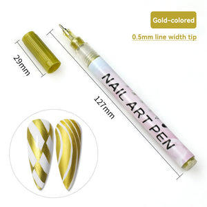 Nail Painting Pen #11 Gold-colored 0.5mm Head