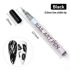 Nail Painting Pen #06 Black 0.5mm Head