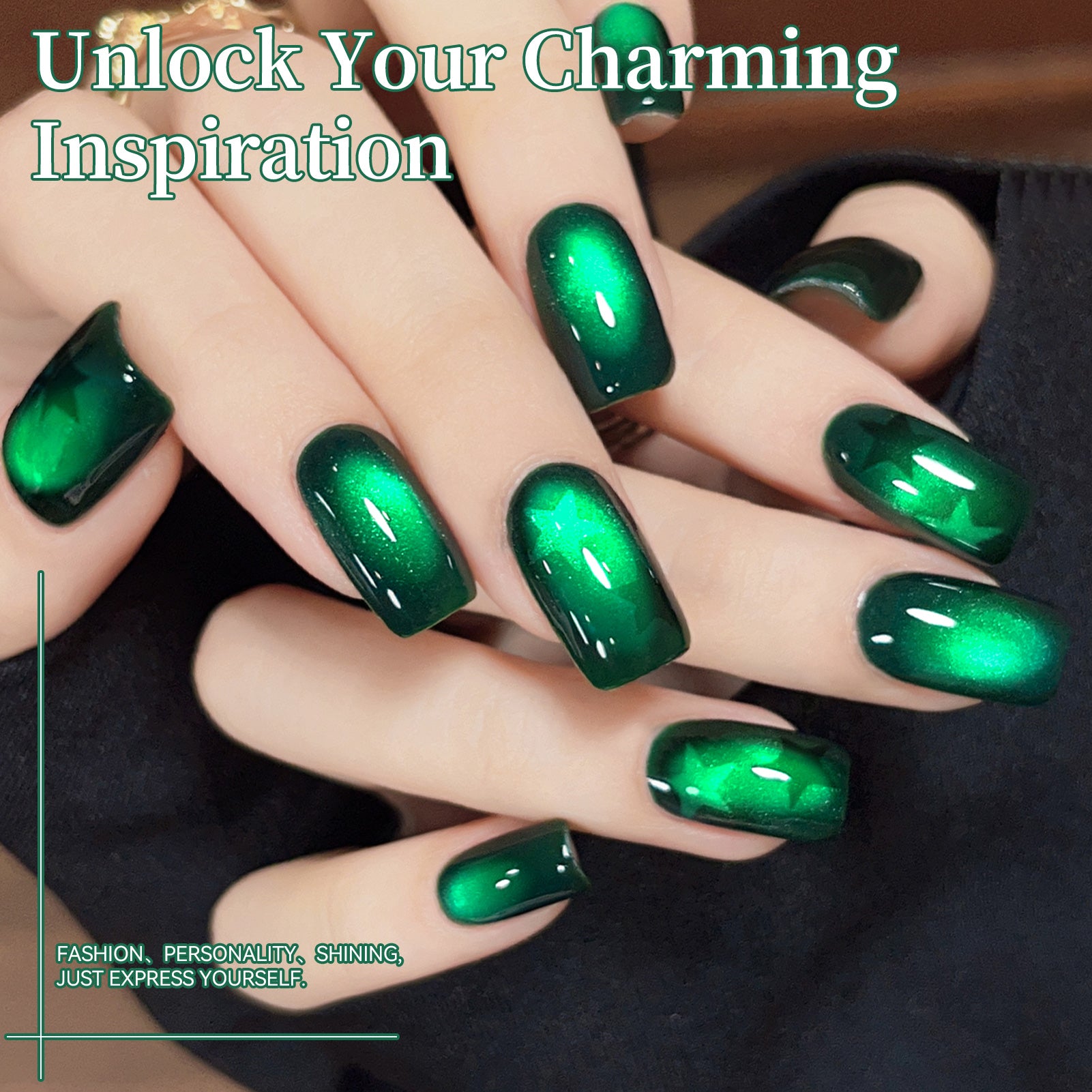 Glass Cat Magnetic Gel MY401 Emerald 15ml HEMA/TPO FREE