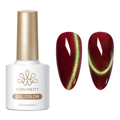 Colored Cat Magnetic Gel MY428 Scarlet Jade 10ml Gel Nail Polish BORN PRETTY 