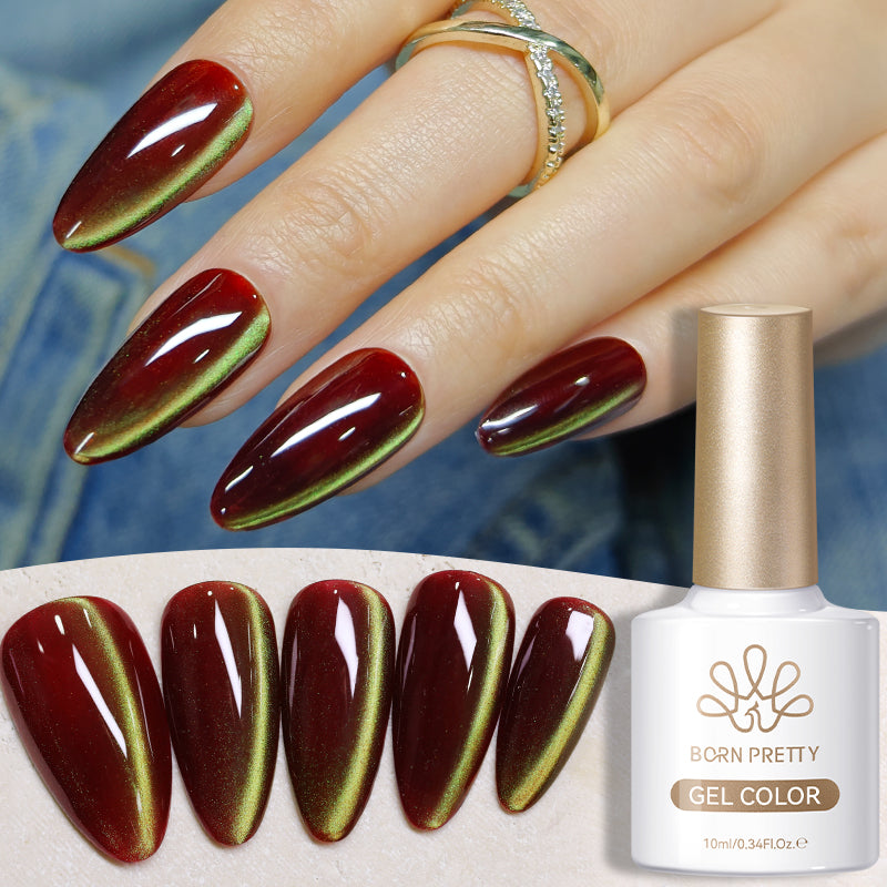 Colored Cat Magnetic Gel MY428 Scarlet Jade 10ml HEMA/TPO FREE