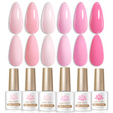 6 Bottles Color Gel Polish Set 7ml