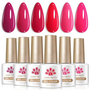 6 Colors Gel Set S48 Out of Subtlety 7ml Gel Nail Polish BORN PRETTY 