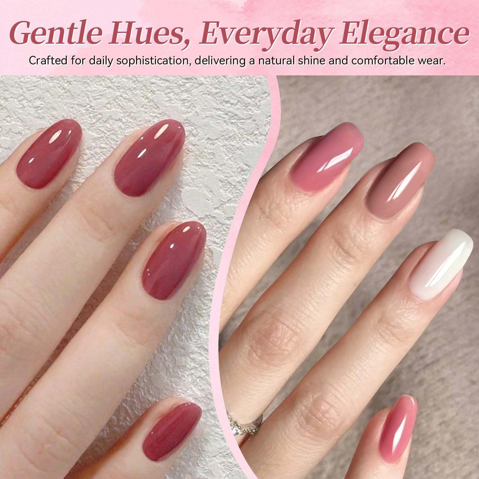 6 Colors Gel Set S50 Just Right 7ml – BORN PRETTY