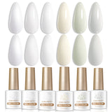 6 Bottles Color Gel Polish Set 7ml
