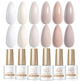 6 Bottles Color Gel Polish Set 7ml