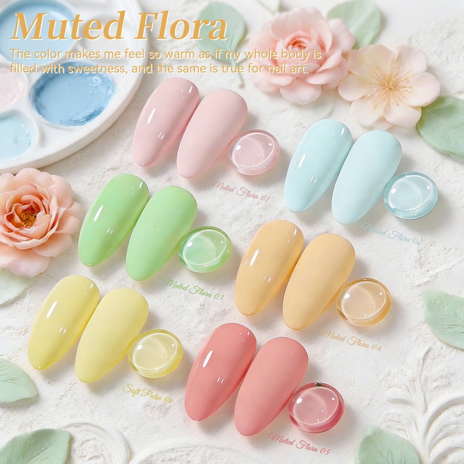 6 Bottles Color Gel Polish Set 7ml – BORN PRETTY