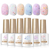 6 Colors Jelly Gel J56 Yogee Cream 7ml Gel Nail Polish BORN PRETTY 