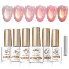 6 Colors Golden Cat Magnetic Gel M62 Moonlight Ballet 7ml Gel Nail Polish BORN PRETTY 