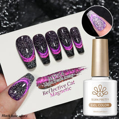 Reflective Cat Magnetic Gel Light Years Away 10ml Gel Nail Polish BORN PRETTY MY514 