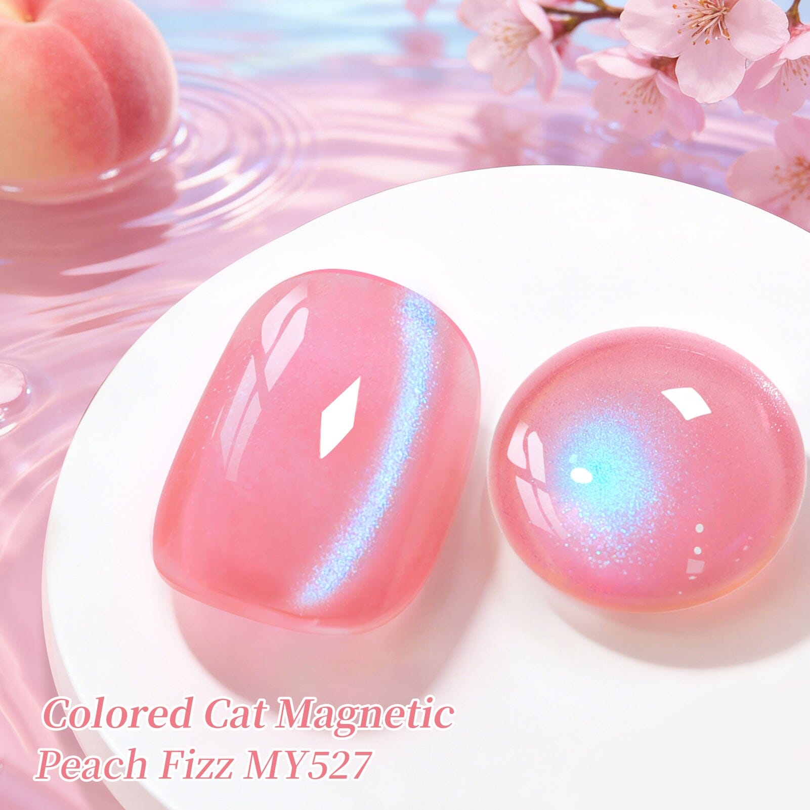 Colored Cat Magnetic Gel MY527 Peach Fizz 10ml – BORN PRETTY