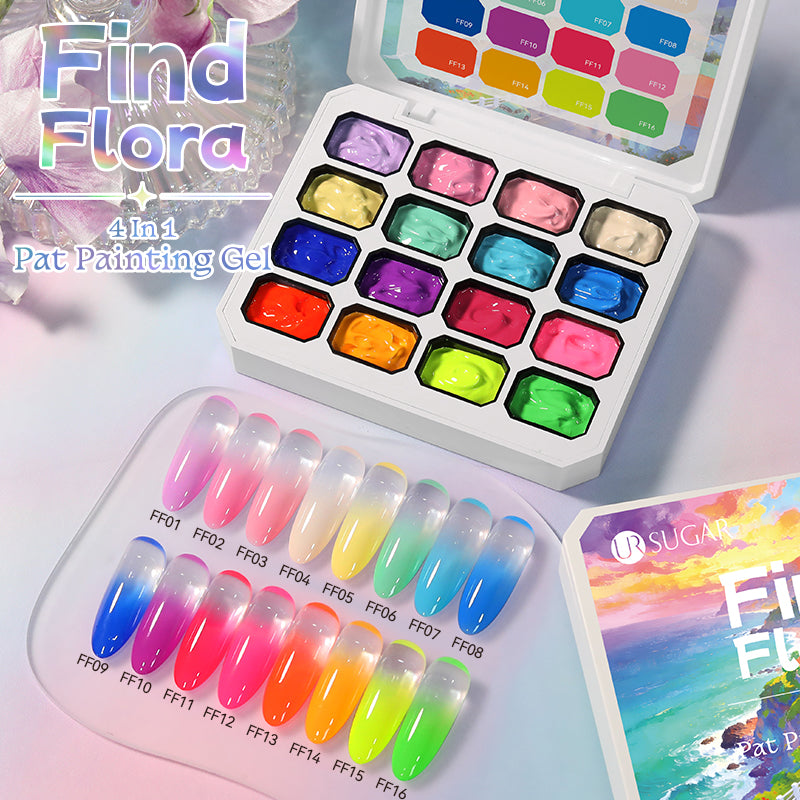16 Colors 4 In 1 Pat Painting Gel Find Flora