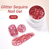 Glitter Sequins Nail Gel 7ml Gel Nail Polish LILYCUTE GG10 