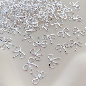 20pcs Bowknot Alloy Nail Decorations #03 Rose Gold