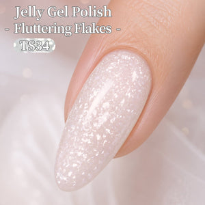 Sequins Jelly Gel TS34 Fluttering Flakes 15ml Gel Nail Polish BORN PRETTY 