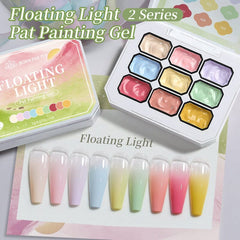 9 Colors Pat Painting Gel with Tooks Kit #04 Gel Nail Polish BORN PRETTY 
