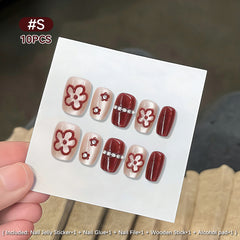 10pcs Press on Nails #11 SG905 Size S