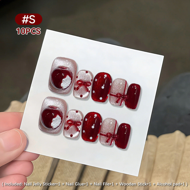 10pcs Press on Nails #12 SG882 Size S