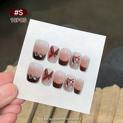 10pcs Press on Nails #13 S402 Size S