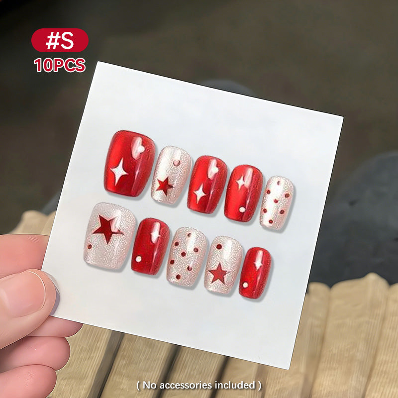 10pcs Press on Nails #17 X495 Size S