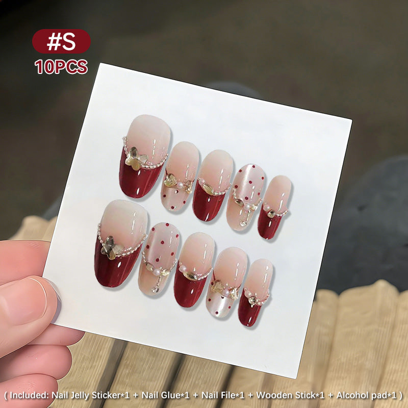 10pcs Press on Nails #03 SG809 Size S