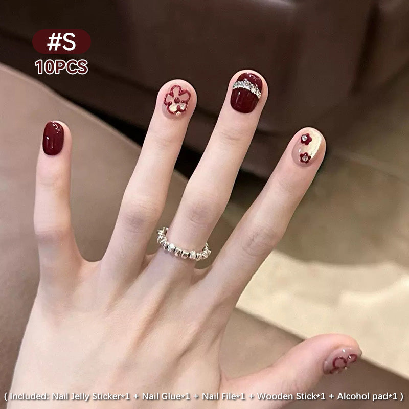 10pcs Press on Nails #11 SG905 Size S