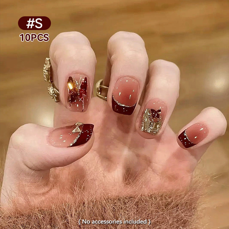 10pcs Press on Nails #13 S402 Size S