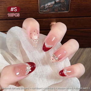 10pcs Press on Nails #03 SG809 Size S