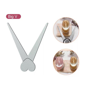 Metal Plate #01 Heart Shaped French Cat Magnetic Auxiliary Tool