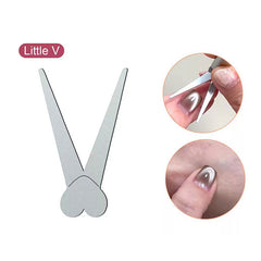Metal Plate #02 Heart Shaped French Cat Magnetic Auxiliary Tool