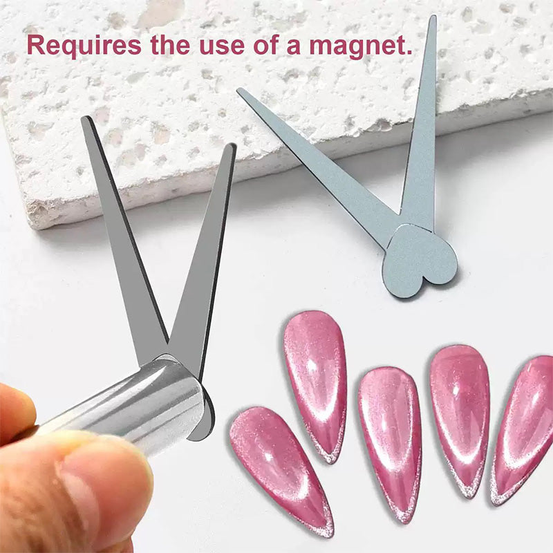 Metal Plate #02 Heart Shaped French Cat Magnetic Auxiliary Tool