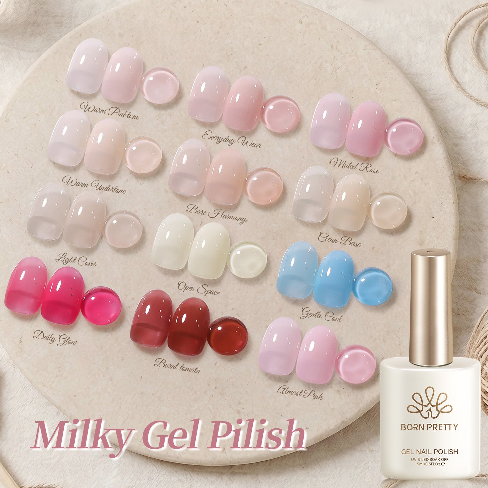 Jelly Gel Polish TS60~TS71 15ml