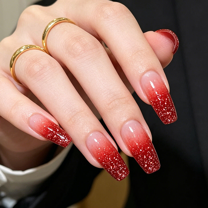 Reflective Glitter Gel SZ55 Scarlet Flame 10ml