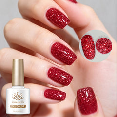 Reflective Glitter Gel SZ55 Scarlet Flame 10ml