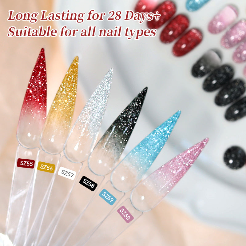 Reflective Glitter Gel SZ56 Liquid Gold 10ml